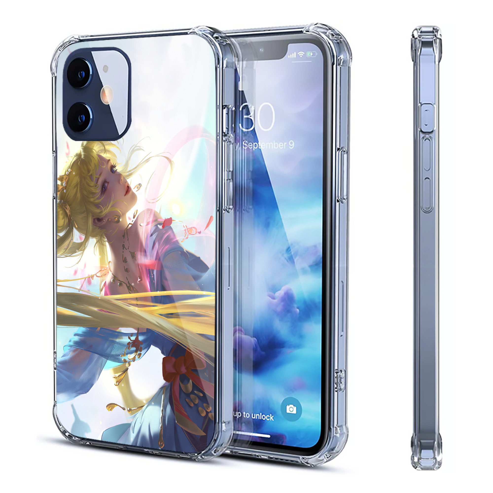 （画像用） 美少女戦士セーラームーン Sailor Moon 【iPhone 12シリーズ対応】透明スマホケース（クリアソフトケース）